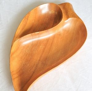 Wooden serving dish